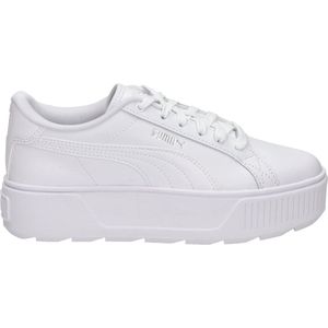 PUMA Karmen L Dames Sneakers - Puma White-Puma White-Puma Silver - Maat 41