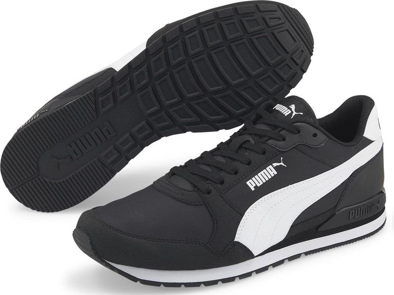 PUMA - St Runner V3 NL - Hardloopschoenen - Zwart - Wit - Uniseks - Low Top