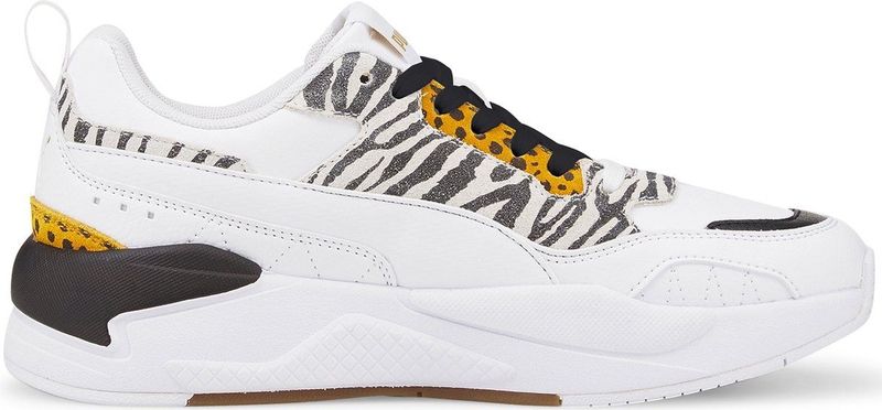 PUMA X-Ray Safari Sneakers - White/Saffron/Mineral Yellow/Black - Leer/Mesh/Imitatieleer