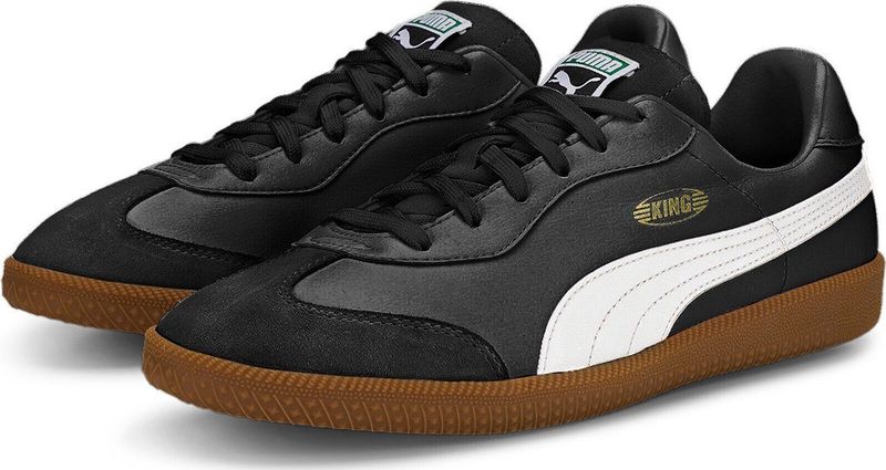 PUMA - KING 21 IT - Voetbalschoenen - Zwart - Leer - Voor Indoor Training