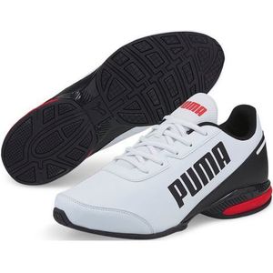 PUMA Equate SL Hardloopschoenen voor heren, Puma White Puma Black High Risk Red