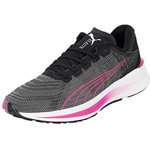 PUMA Dames Deviate Nitro WNS Road Running Schoen, Puma Zwart Deep Orchidee Metallic Zilver, 40 EU