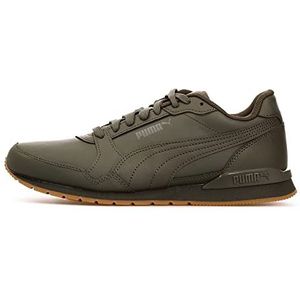 Puma, Schoenen, Heren, Groen, 44 1/2 EU, Leer, Klassieke Heren Sneakers met Cmeva Middenzool