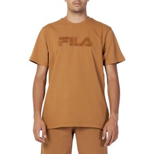 Fila - T-shirt - Bruin - Korte Mouwen - Ronde Hals