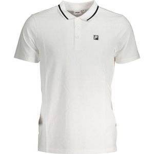 Fila - Klassiek Wit Katoenen Poloshirt - Heren