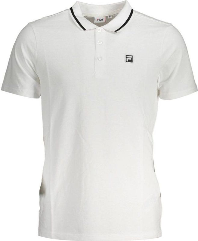 Fila - Klassiek Wit Katoenen Poloshirt - Heren