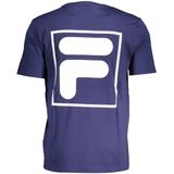 Fila - Logo Tee - T-shirt - Blauw - Korte Mouwen - Ronde Hals