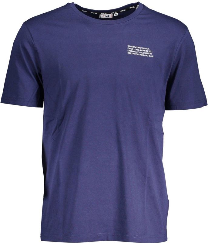 Fila - Logo Tee - T-shirt - Blauw - Korte Mouwen - Ronde Hals