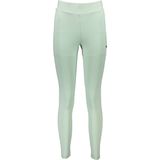 Fila - Groene Leggings - Dames - Katoen - Elastische Tailleband - Subtiel Borduursel