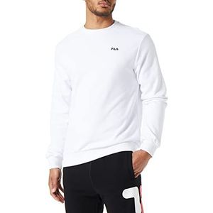 FILA Heren Brustem Crew Sweatshirt, wit (bright white), XS