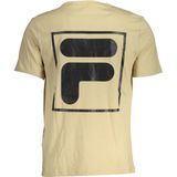 Fila - Beige T-shirt - Katoen - Met Logo Print