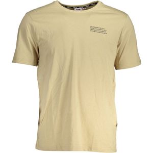 Fila - Beige T-shirt - Katoen - Met Logo Print