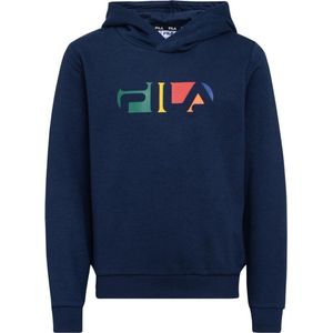 Fila Bindlach graphic cropped Hoodie Blauw