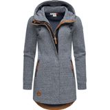Ragwear Letty Intl. XS-6XL Lichte sweat-overgangsjas voor dames, lang, winddicht, met capuchon, Blue22, XXL