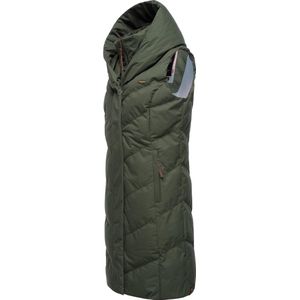 Ragwear Steppweste "Natalka Vest", stylische, gesteppte Winterweste mit gefütterter Kapuze