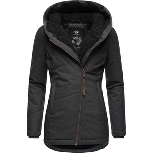 Ragwear - Gordon - Gewatteerde Korte Jas - Zwart - Met Capuchon