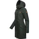 Ragwear Wintermantel 'Jannisa'  bruin / donkergroen / wit