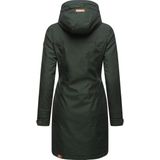 Ragwear Wintermantel 'Jannisa'  bruin / donkergroen / wit