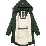 Ragwear Wintermantel 'Jannisa'  bruin / donkergroen / wit