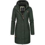 Ragwear Wintermantel 'Jannisa'  bruin / donkergroen / wit