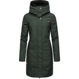 Ragwear Wintermantel 'Jannisa'  bruin / donkergroen / wit