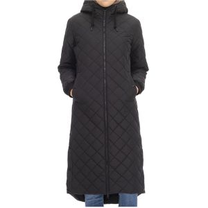 Ragwear Waterafstotende gewatteerde damesjas Niran met capuchon, zwart, S
