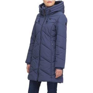 Ragwear NOVISTA Damesjas, parka, gewatteerde jas, lange jas, opstaande kraag, waterdicht, Indigo Blue 2321_2014, S