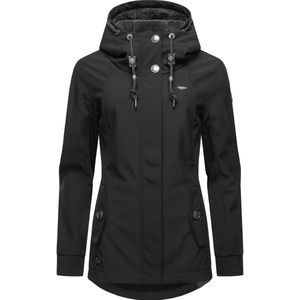 Ragwear - Monadde - Softshell Jas - Zwart - Waterafstotend