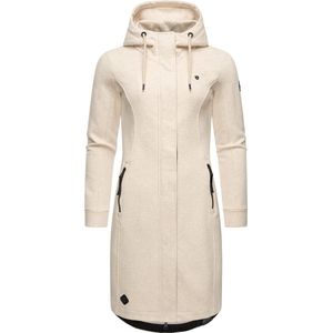 Ragwear Lichte Sweatjas Dames - Beige Melange - Winddicht met Capuchon