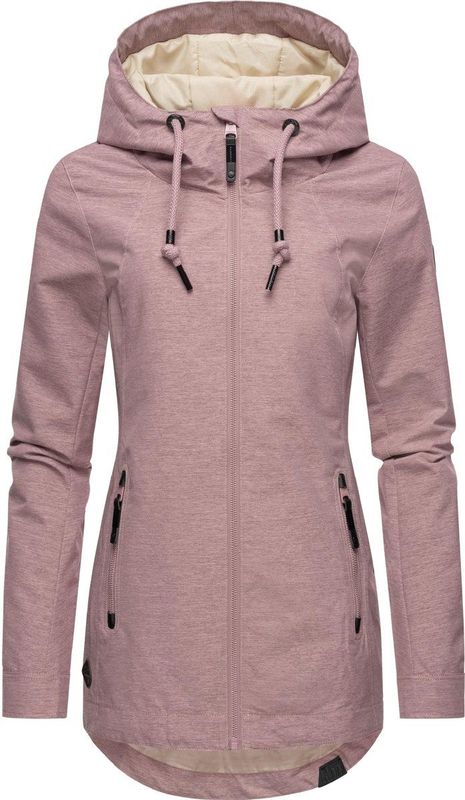 Ragwear - Zuzka - Tussenjas - Mauve - Materiaal - Verstelbare Capuchon