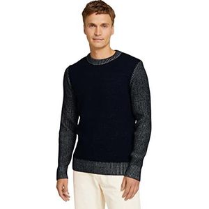 TOM TAILOR Sweater heren, 10668 - Sky Captain Blue, XS, 10668 - Sky Captain Blue