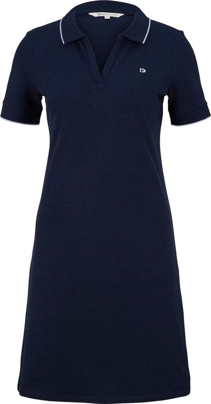 TOM TAILOR - Polo Dress - Jurk - Dames - Katoen - Blauw