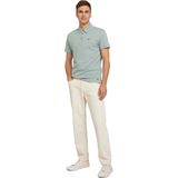 TOM TAILOR - Structured Poloshirt - Effen Kleur - Biologisch Katoen
