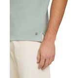 TOM TAILOR - Structured Poloshirt - Effen Kleur - Biologisch Katoen
