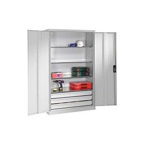 CP Stahlschrank 8931-503 S10421 lichtgrau 120,0 x 50,0 x 195,0 cm, aufgebaut