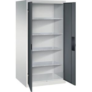 C+P Werkplaats-zwaarlastkast, breedte 930 mm, diepte 800 mm, deur antraciet