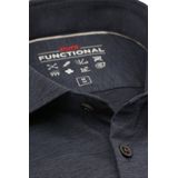 Pure The Functional Shirt KM Blauw - Heren - Overhemden Casual