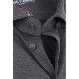 Pure - Jersey Shirt - Antraciet - 86% Polyamide / 14% Elastaan - Lange Mouw