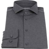 Pure - Jersey Shirt - Antraciet - 86% Polyamide / 14% Elastaan - Lange Mouw