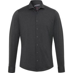 Pure - Jersey Shirt - Antraciet - 86% Polyamide / 14% Elastaan - Lange Mouw