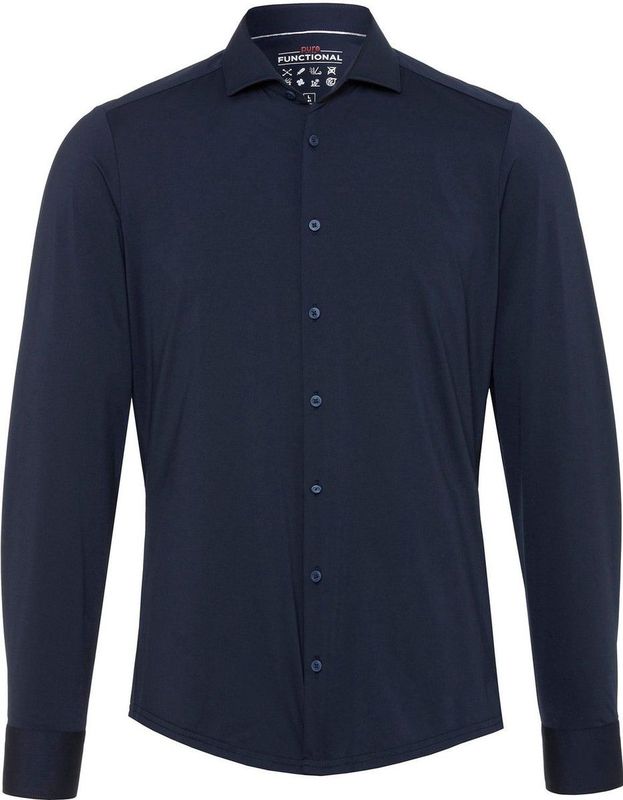 Pure Shirts - Lange Mouw Overhemd - Jersey - Stijlvol Chic