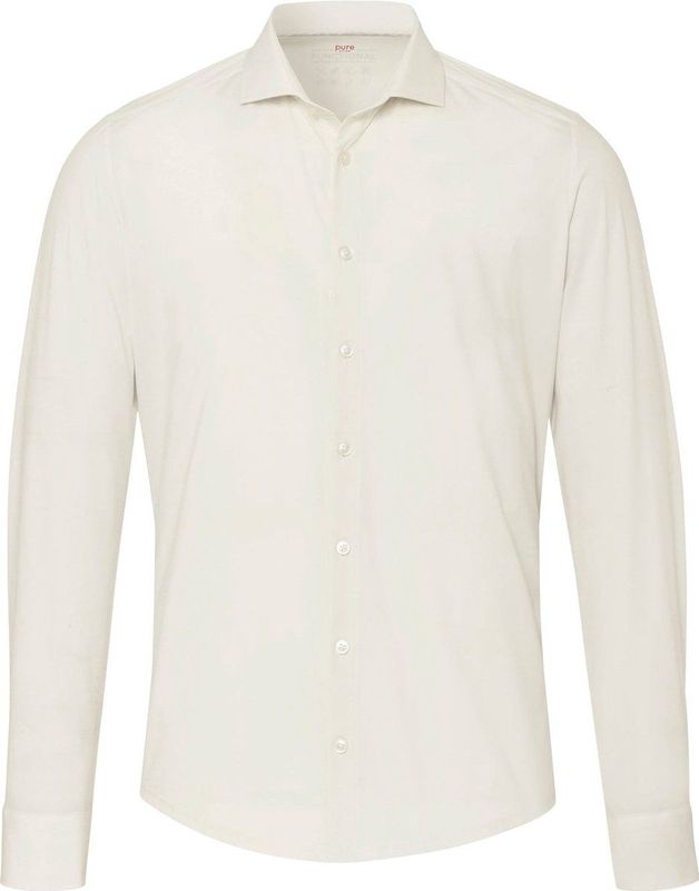 Hatico - Heren Overhemd - Beige - Langarm