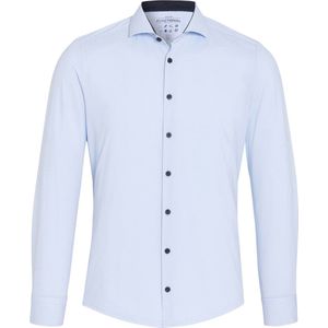 Pure Shirts - Lange Mouw - Overhemd - Blauw - Functional Fit