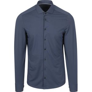 Pure - Functional Shirt - Overhemden - Blauw - Polyamide - Slim-Fit