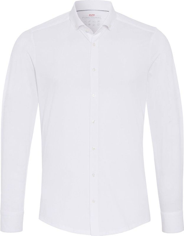 Pure - Overhemden - Wit - Slim-fit