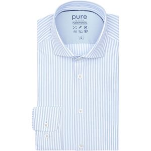 Pure The Functional Shirt Streifen Blau - Größe 44