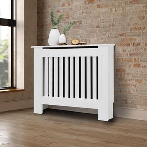 ECD Germany - Radiatorbekleding - Wit - MDF - 78x19x82 cm