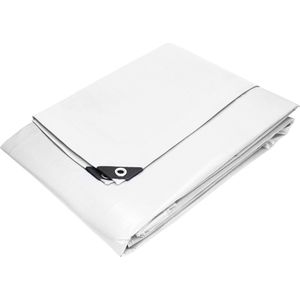 ECD Germany - Dekzeil - Wit - Polyethyleen - 3x4 m - Waterdicht