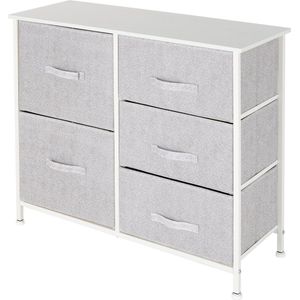 ML-Design Commode met 5 Lade - Wi - 80x30x70 C - Gemaakt van Stalen Frame met Gelamineerde MDF Bovenplaat