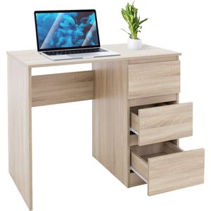 ML-Design Bureau - 3 Laden - 90x76x50 cm - Sonoma Eikenhout